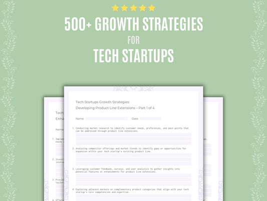 Tech Startups Business Workbook