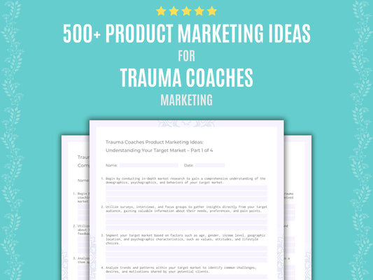 Trauma Coaches Product Marketing Ideas Resource