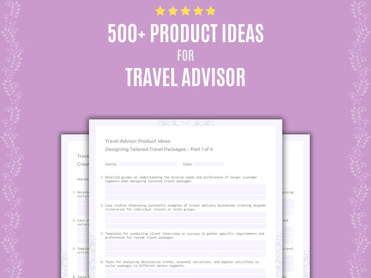 Travel Advisor Product Ideas Resource