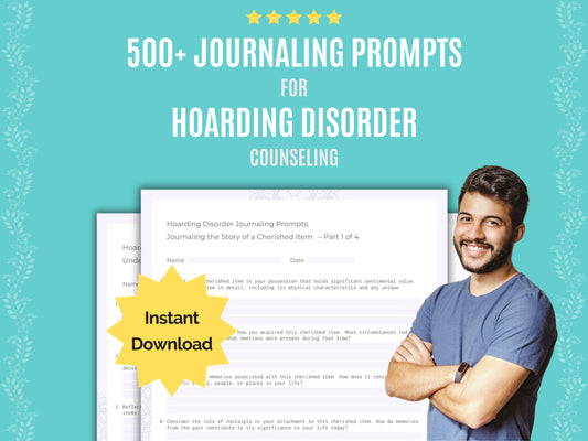 Hoarding Disorder Journaling Prompts Worksheets