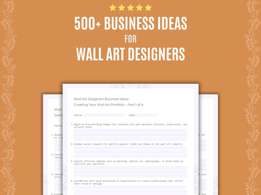 Wall Art Designers Business Workbook