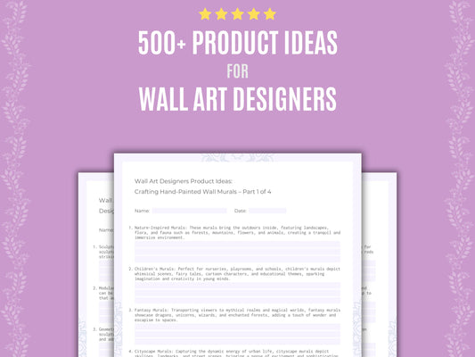 Wall Art Designers Business Worksheets