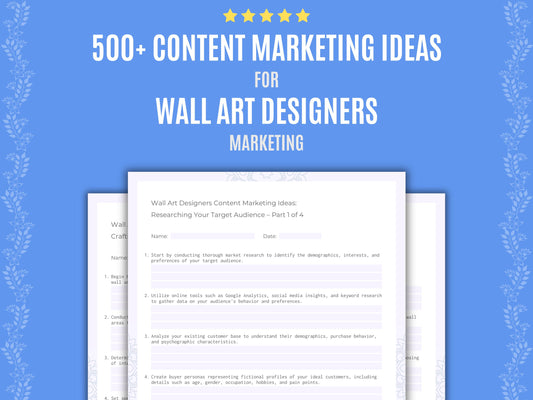 Wall Art Designers Content Marketing Ideas
