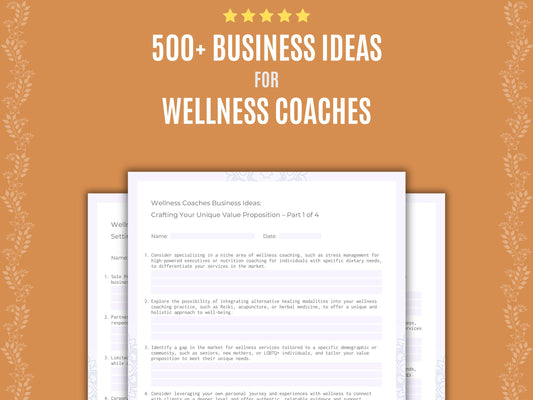 Wellness Coaches Business Workbook