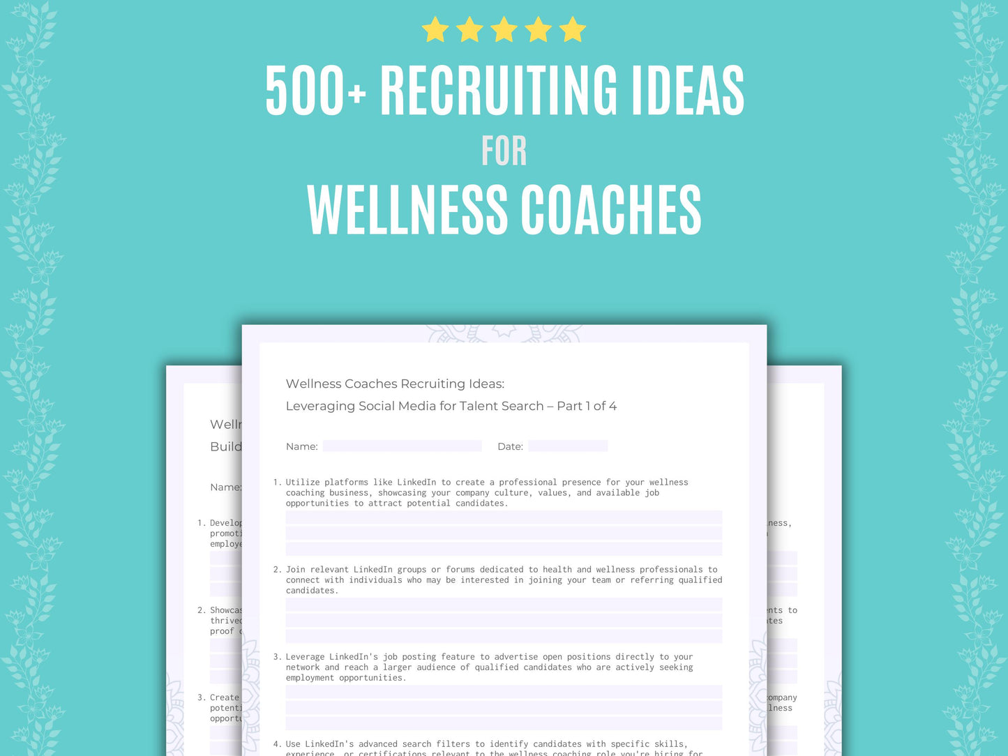 Wellness Coaches Recruiting Ideas
