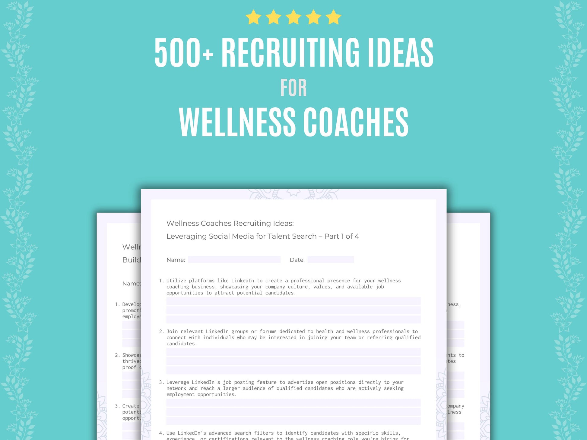 Wellness Coaches Recruiting Ideas