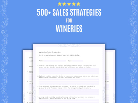Wineries Business Workbook