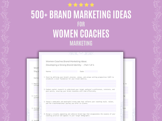 Women Coaches Brand Marketing Ideas Resource