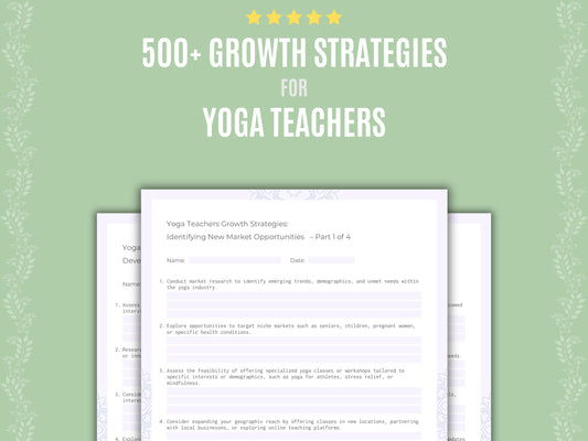 Yoga Teachers Business Resource
