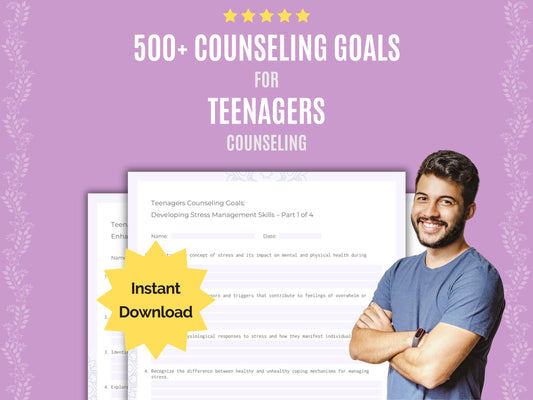 Teenagers Counseling Goals Worksheets