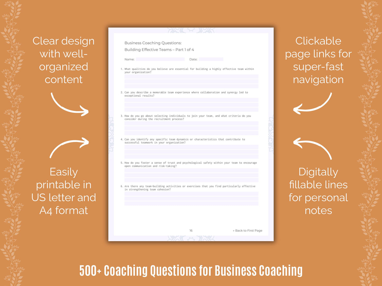 Business Coaching Questions Resource