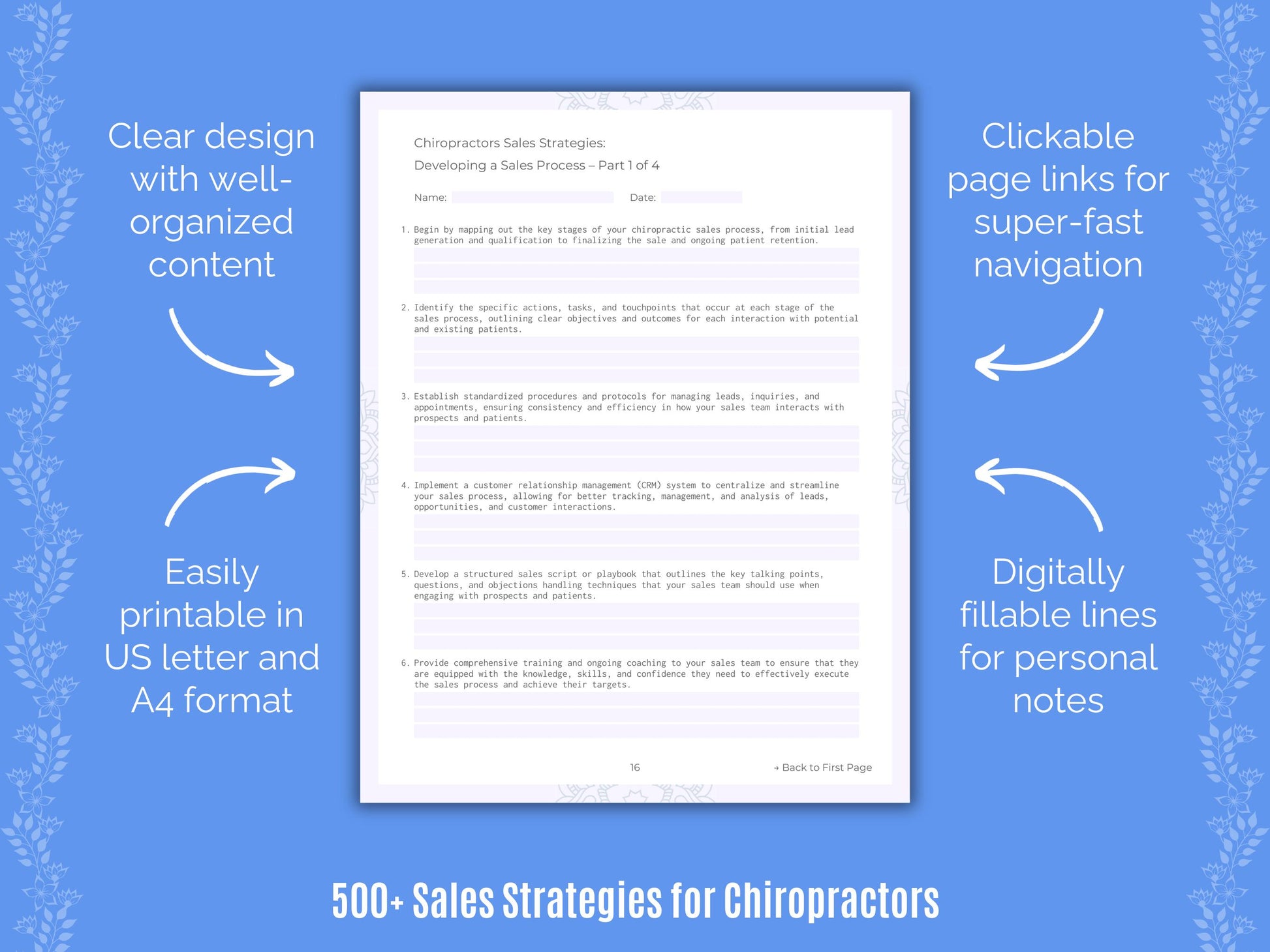 Chiropractors Sales Strategies Resource
