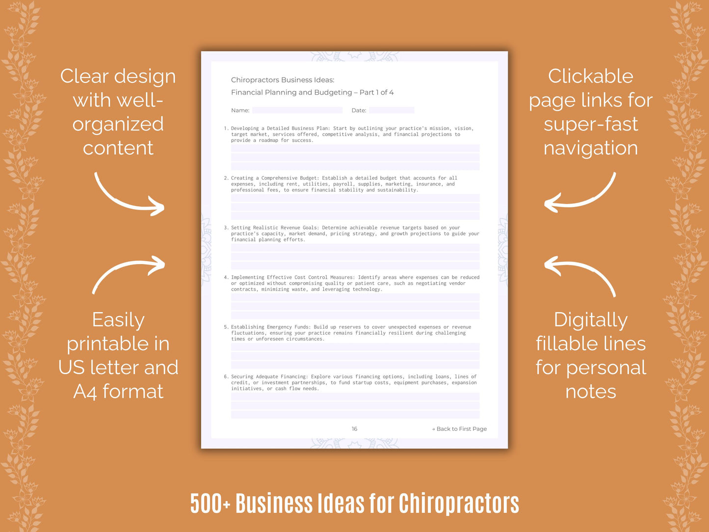 Chiropractors Business Ideas