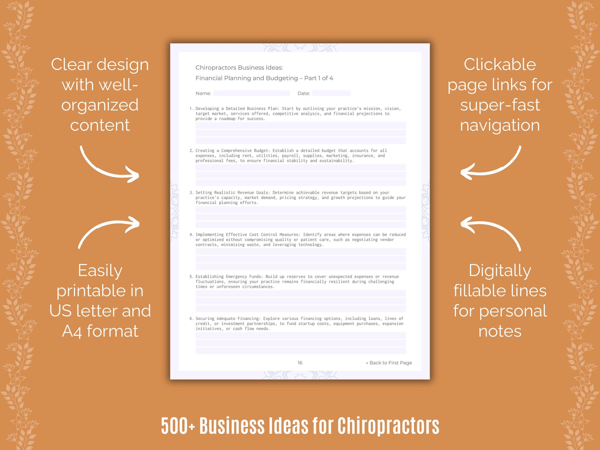 Chiropractors Business Ideas