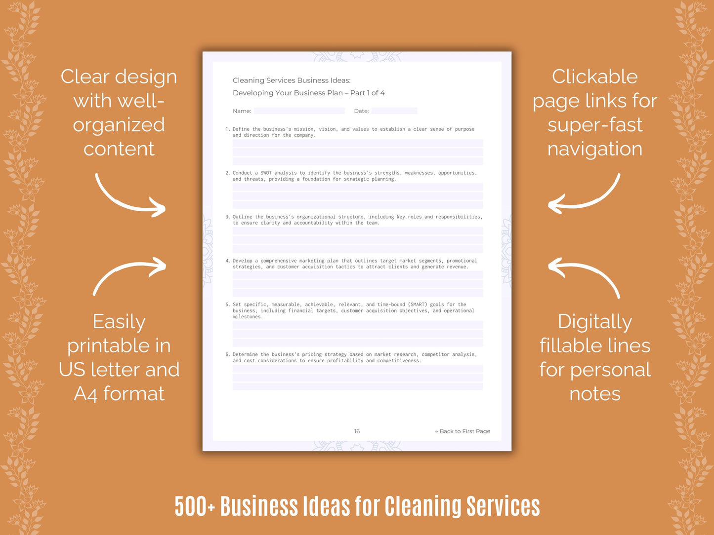 Cleaning Services Business Workbook