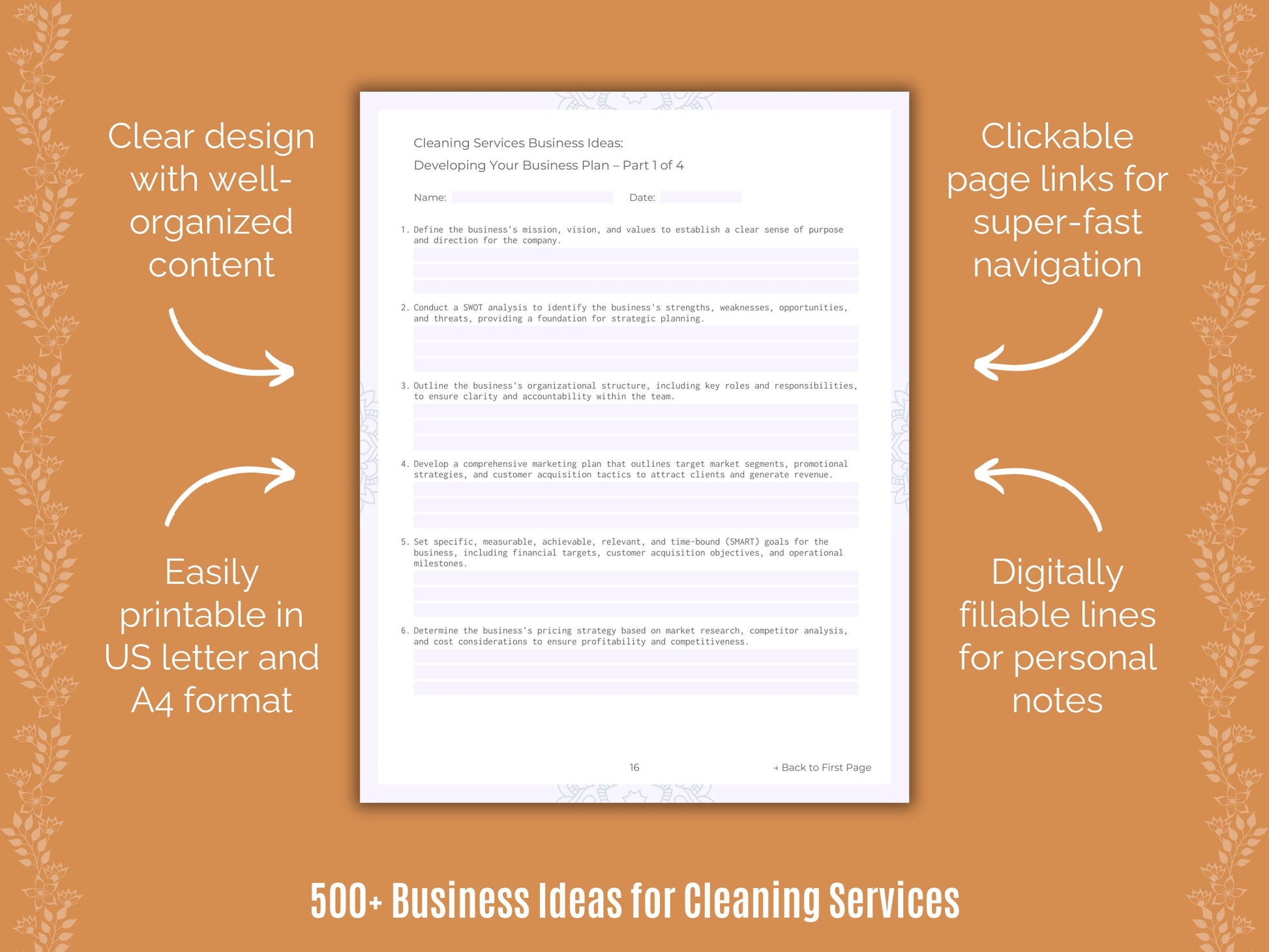 Cleaning Services Business Workbook