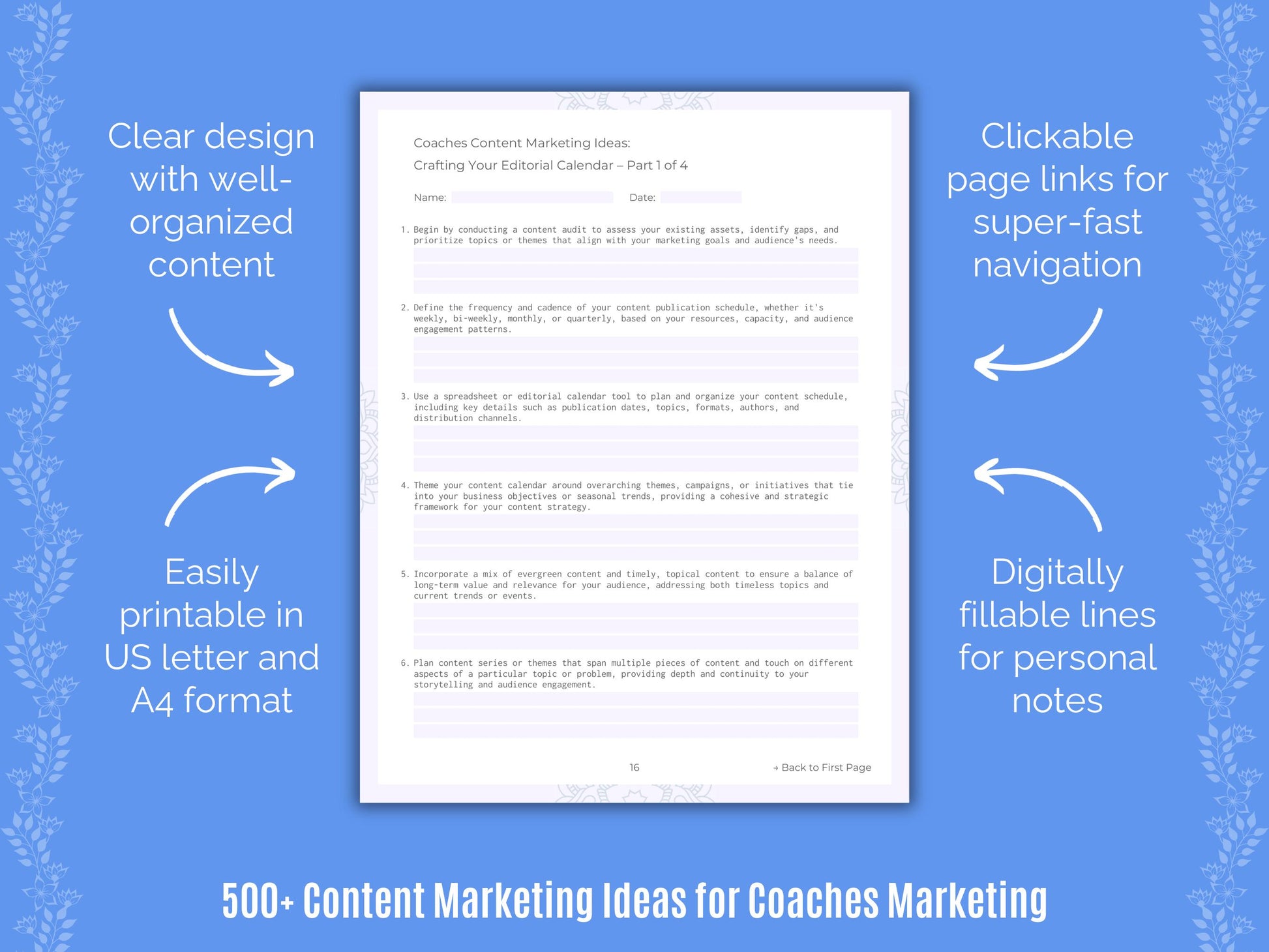 Coaches Content Marketing Ideas Resource