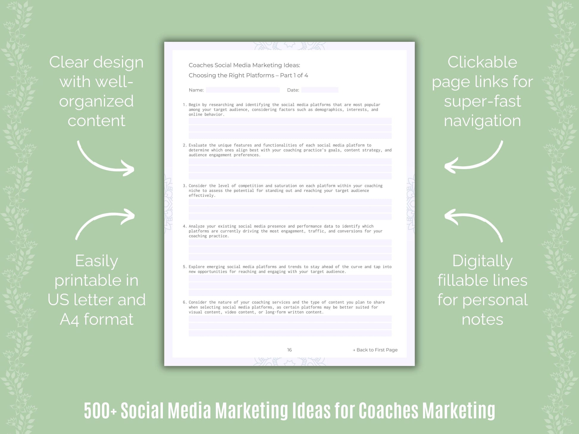 Coaches Social Media Marketing Ideas Resource