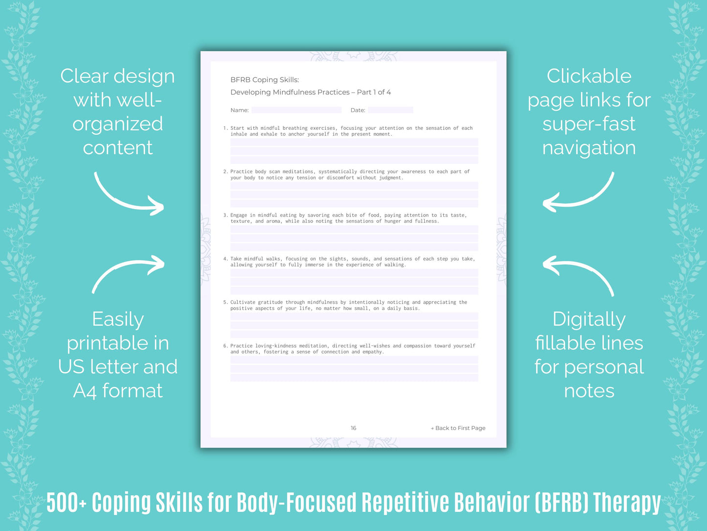 Body-Focused Repetitive Behavior (BFRB) Therapy