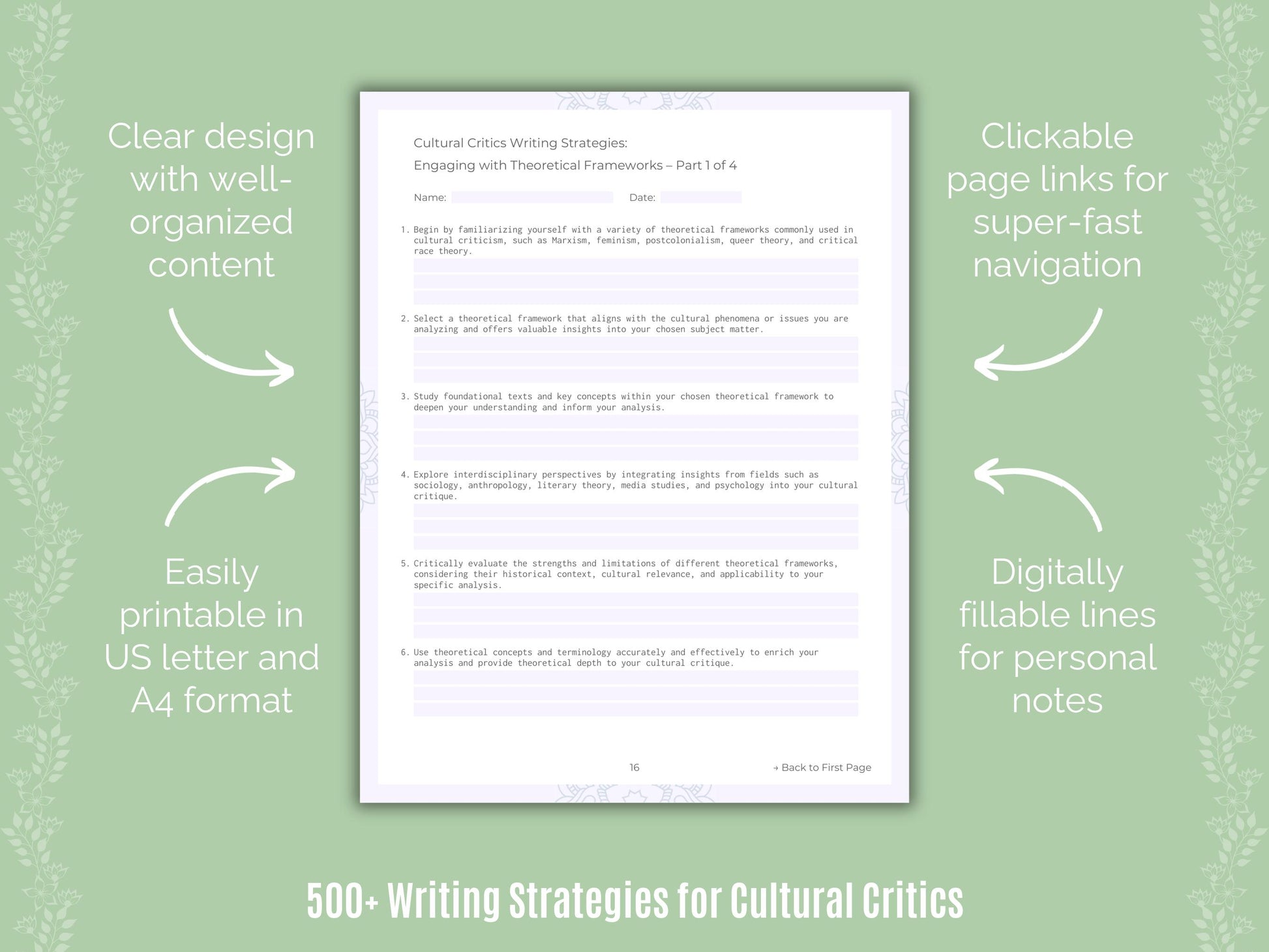 Cultural Critics Writing Strategies