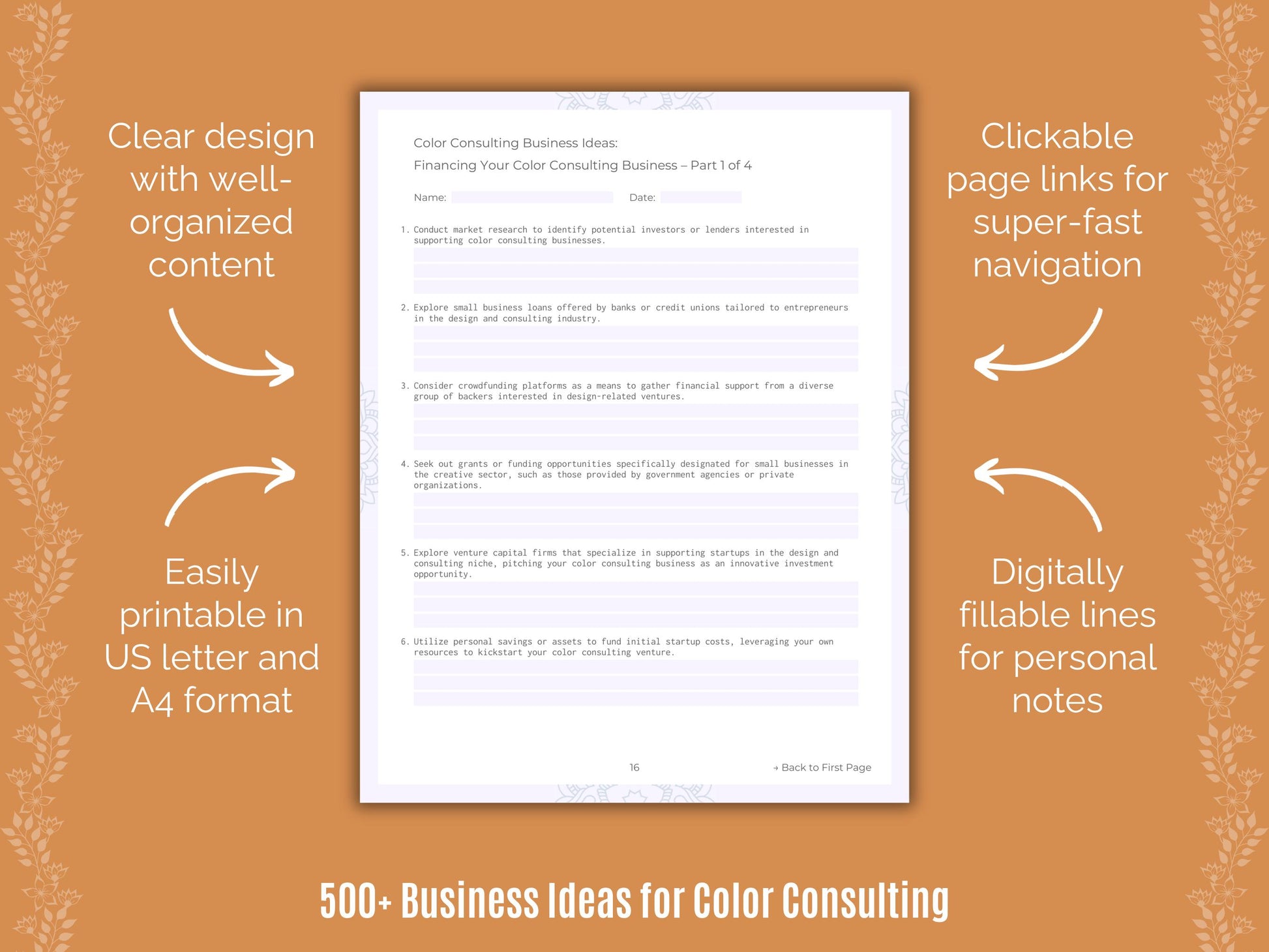 Color Consulting Business Ideas Workbook