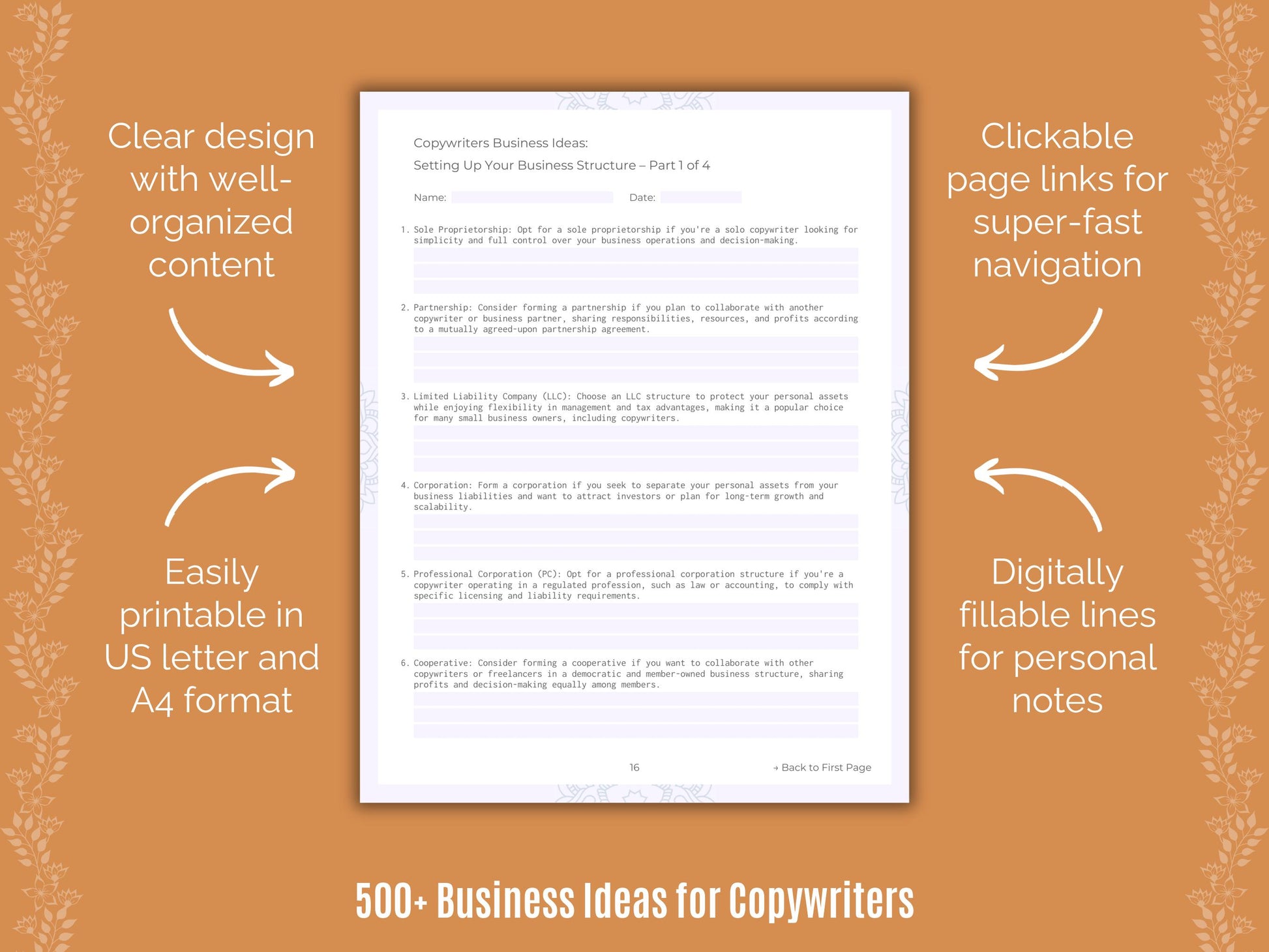 Copywriters Business Workbook