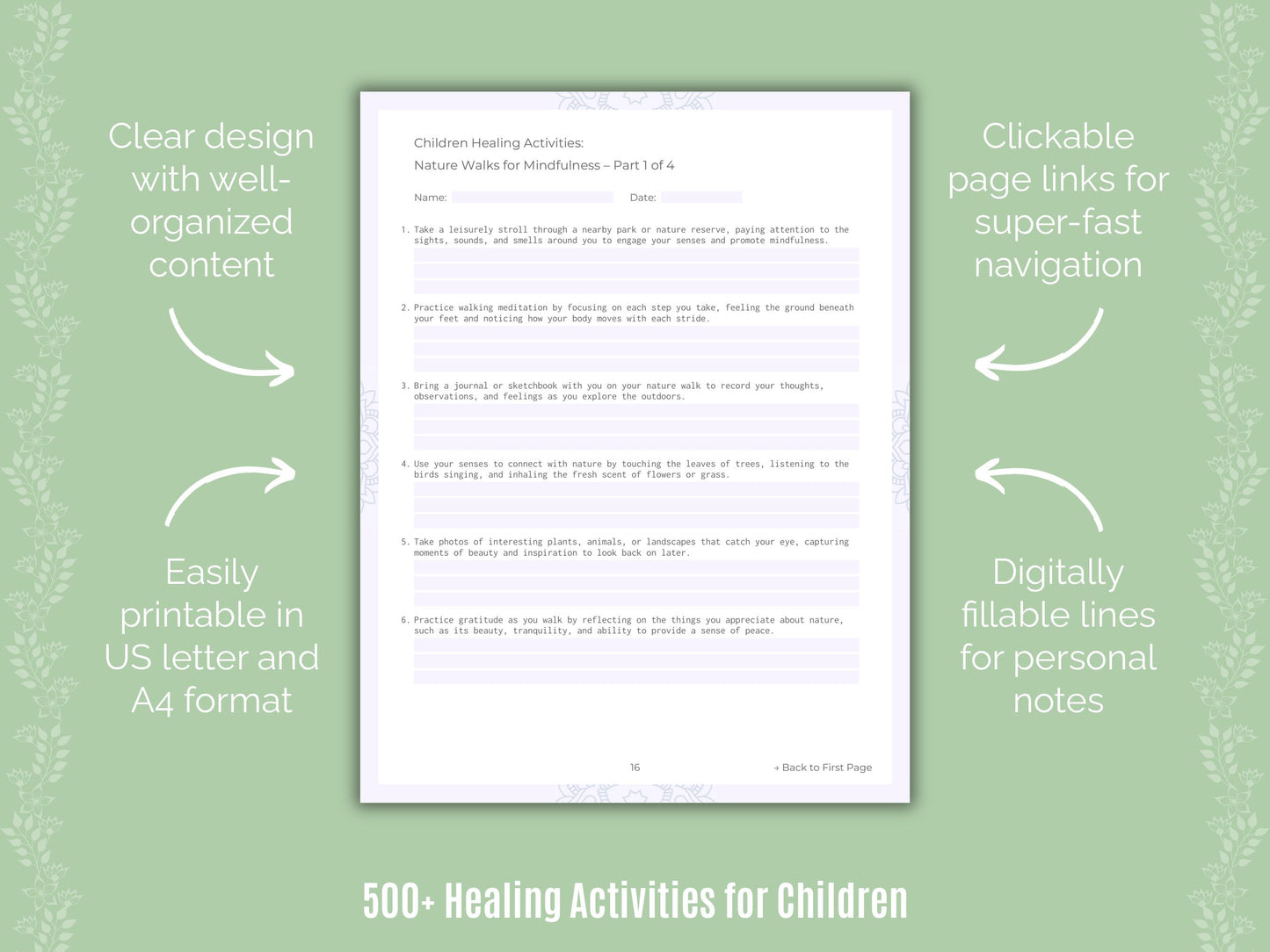 Children Healing Activities Resource