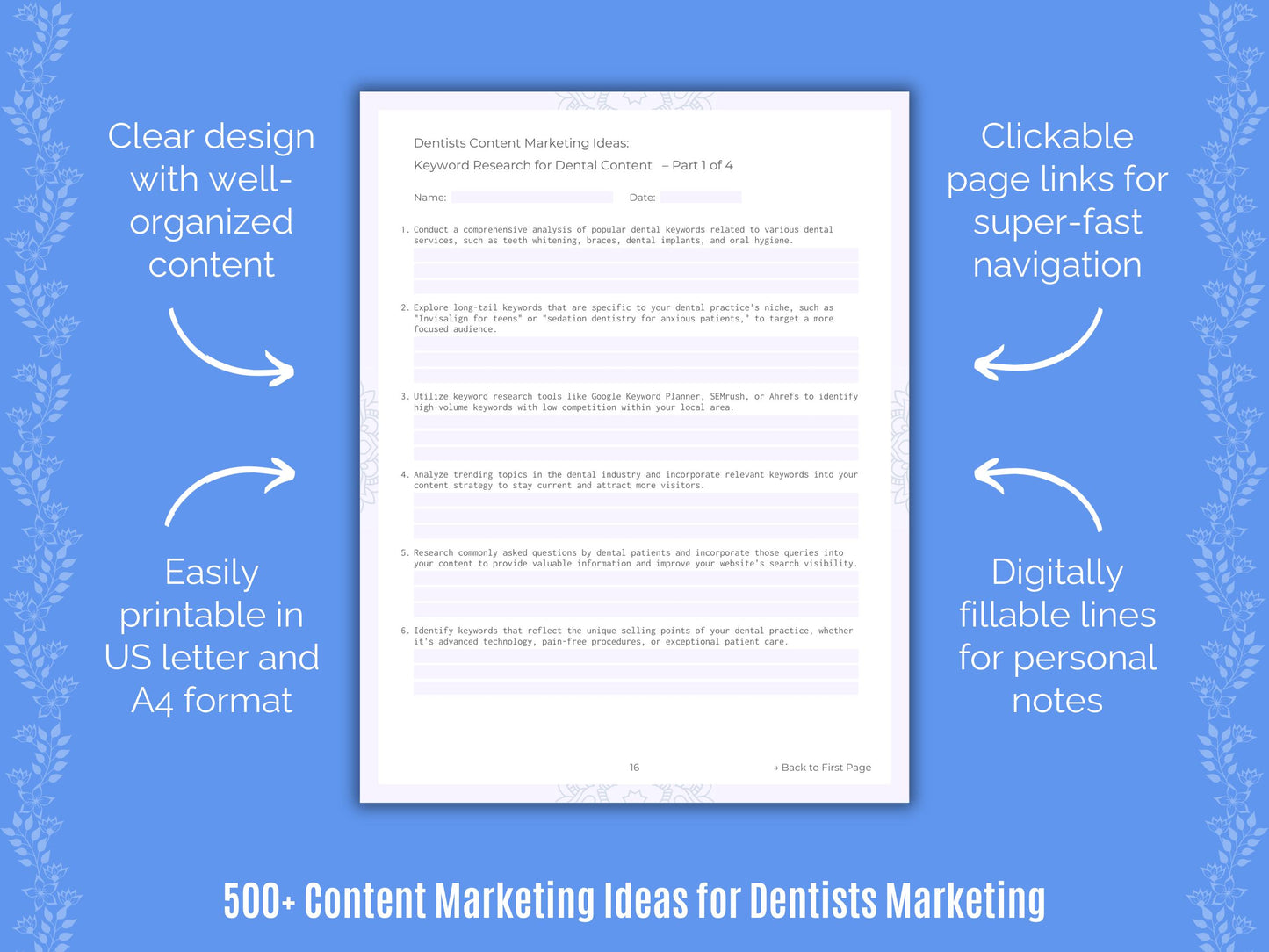 Dentists Content Marketing Ideas