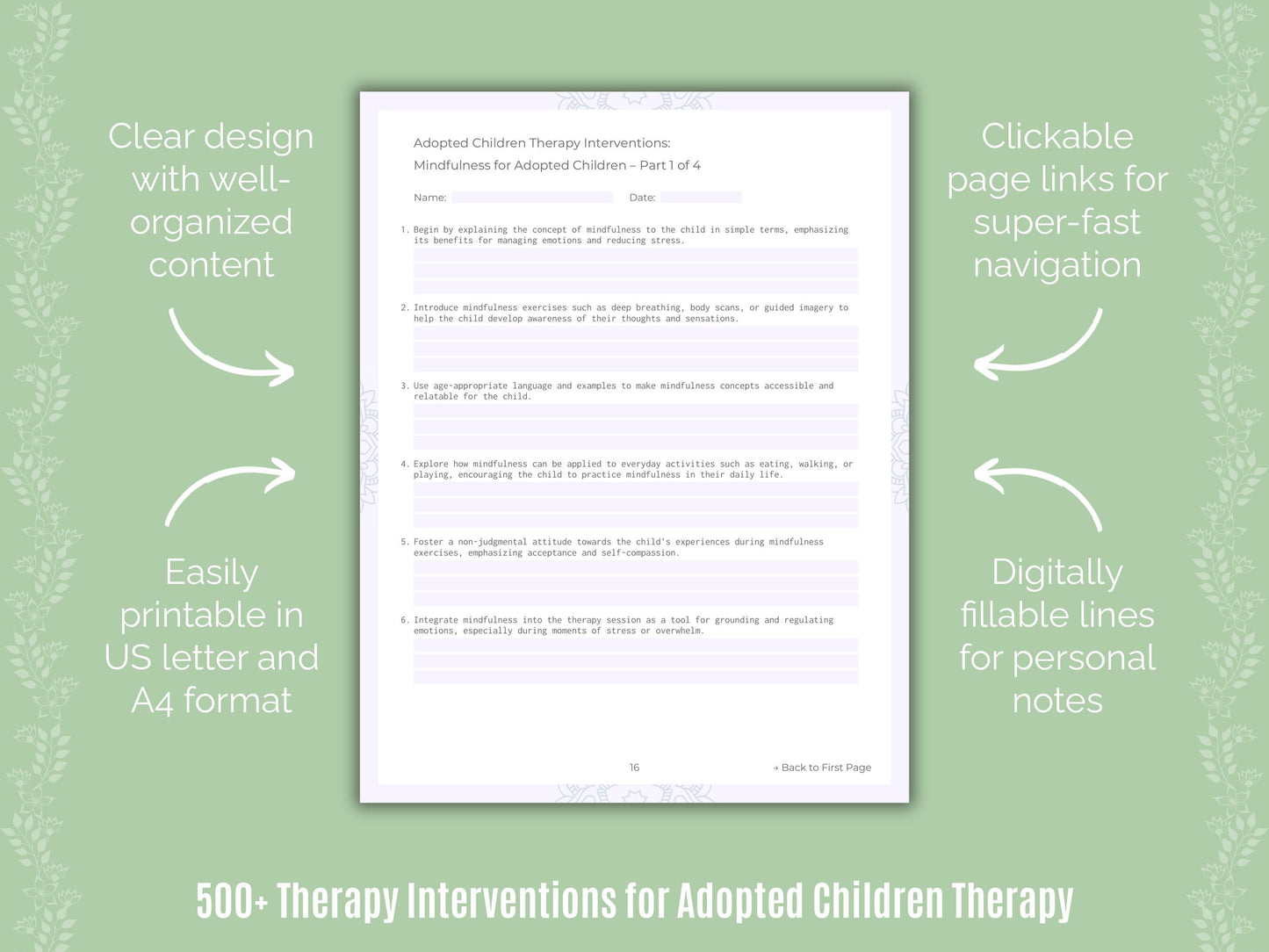 Adopted Children Therapy Interventions Resource