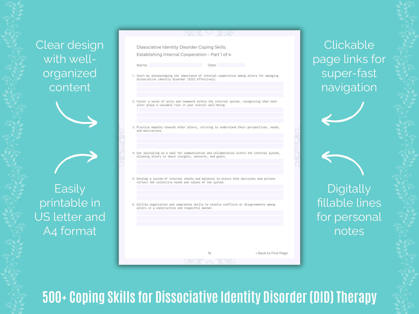 Dissociative Identity Disorder (DID) Coping Skills