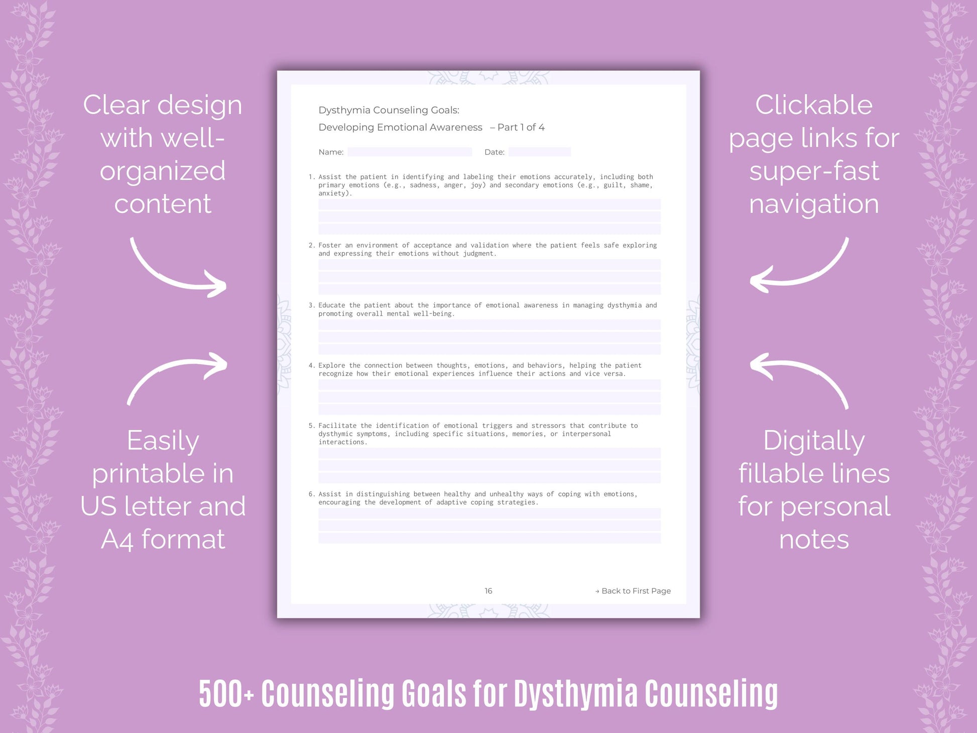 Dysthymia Counseling Resource