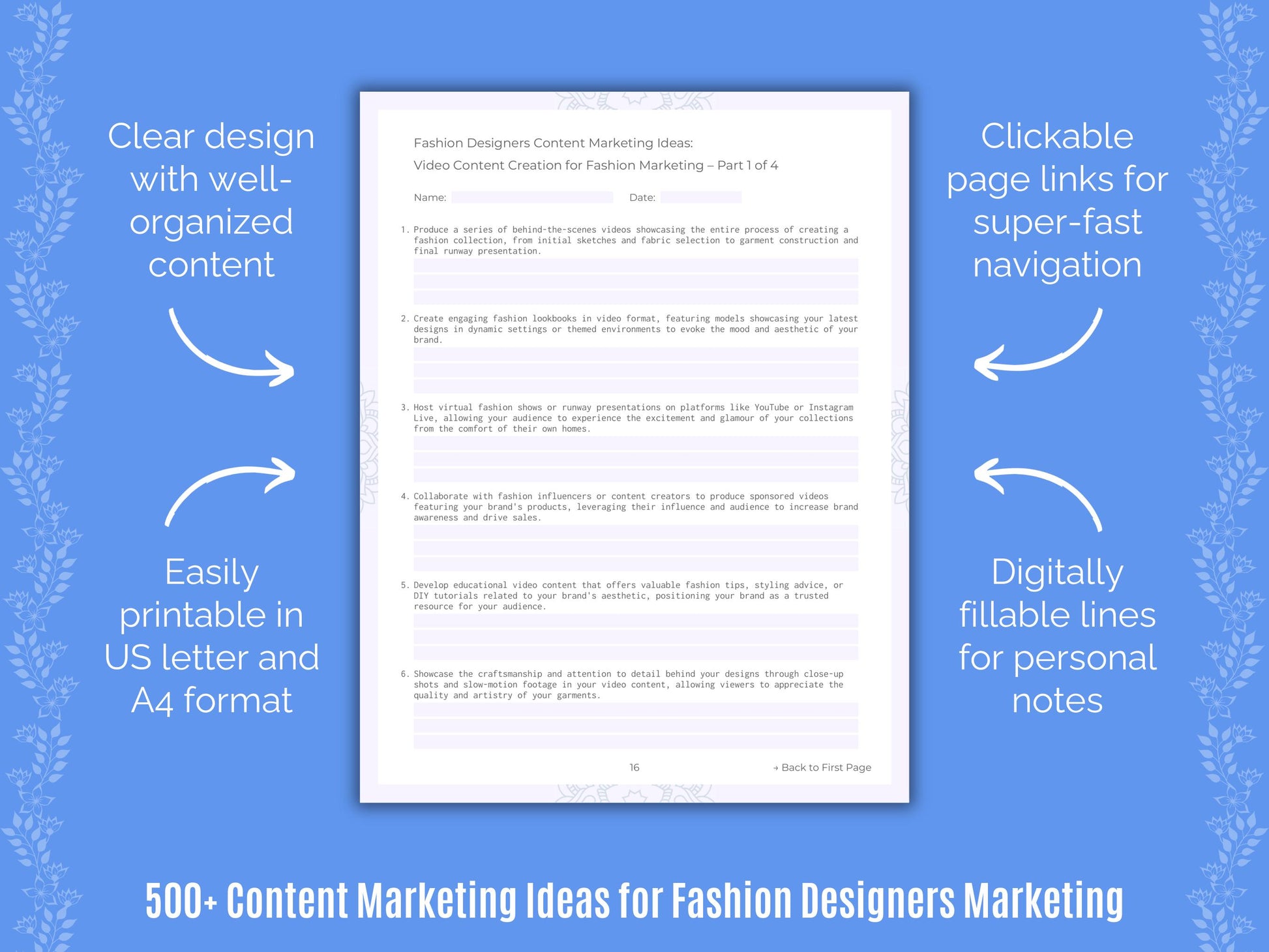 Fashion Designers Content Marketing Ideas