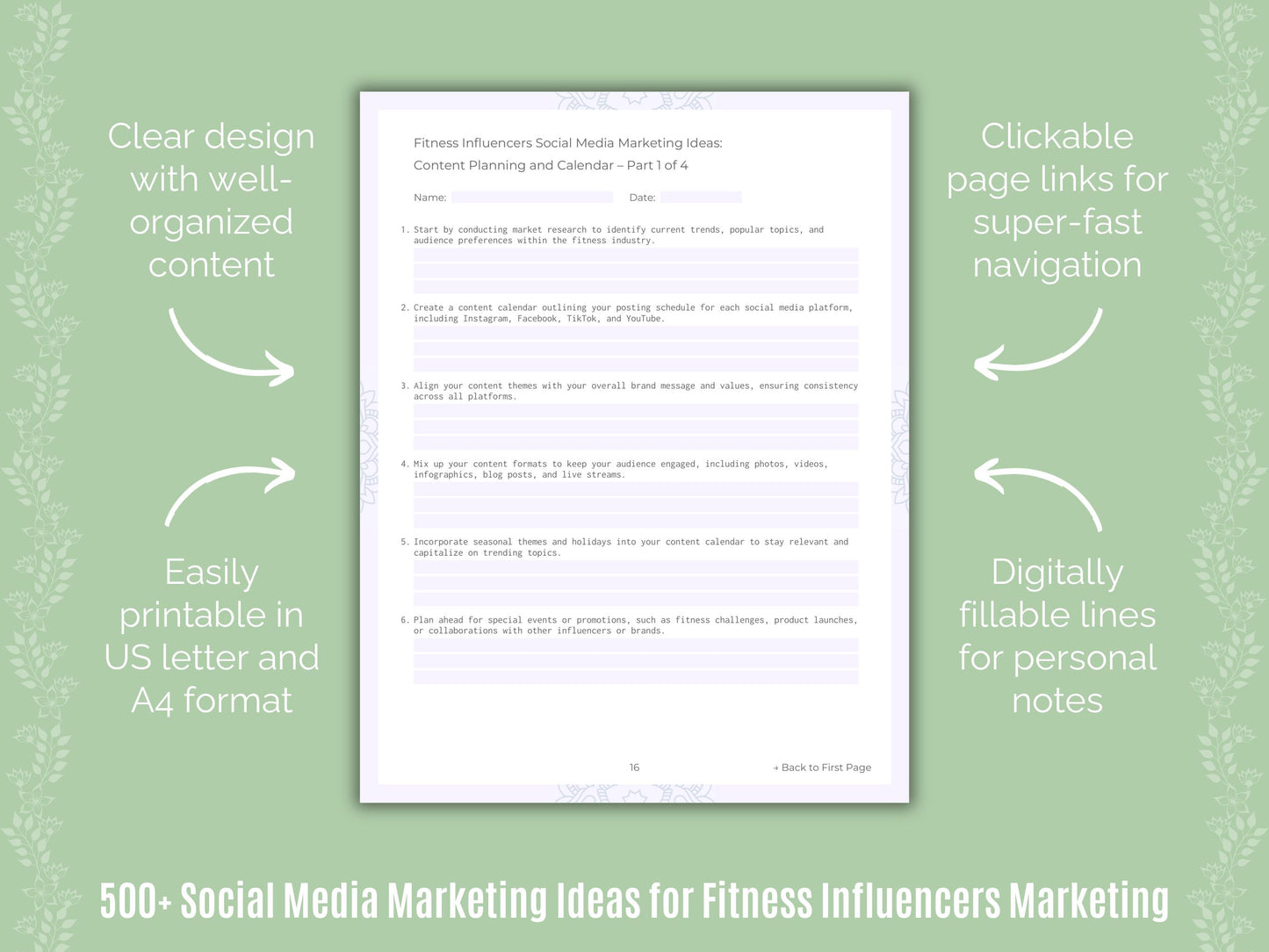Fitness Influencers Social Media Marketing Ideas