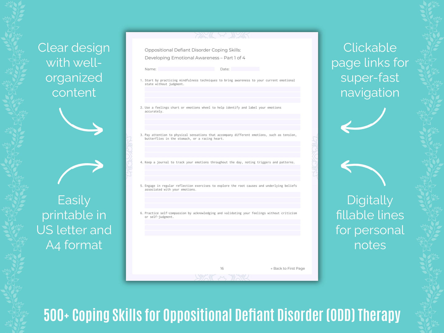 Oppositional Defiant Disorder (ODD) Therapy Resource