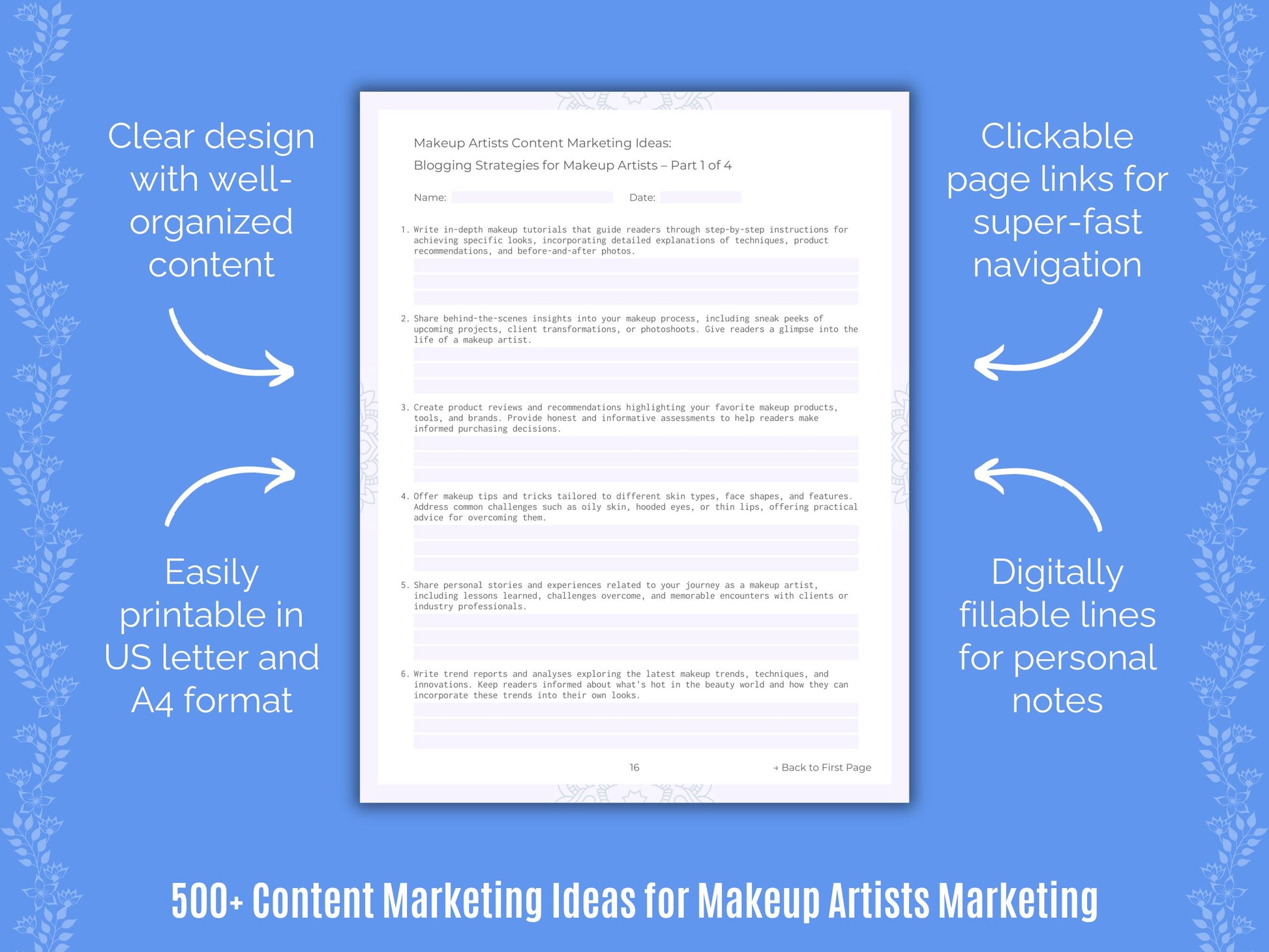 Makeup Artists Content Marketing Ideas Resource