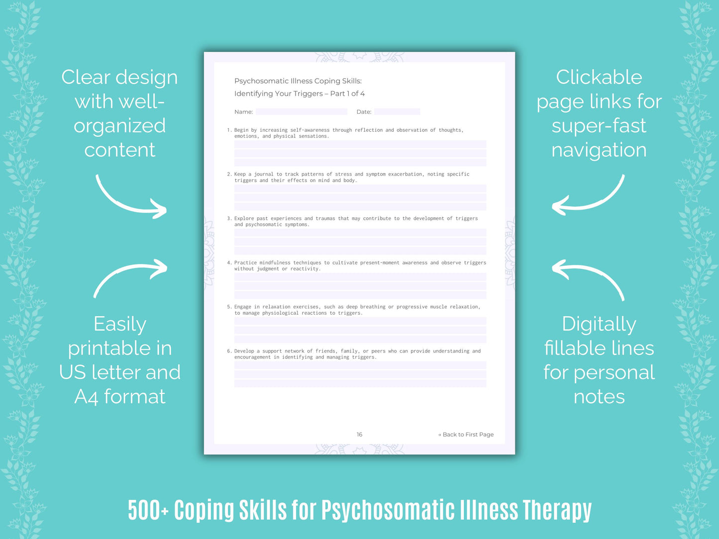 Psychosomatic Illness Coping Skills Resource