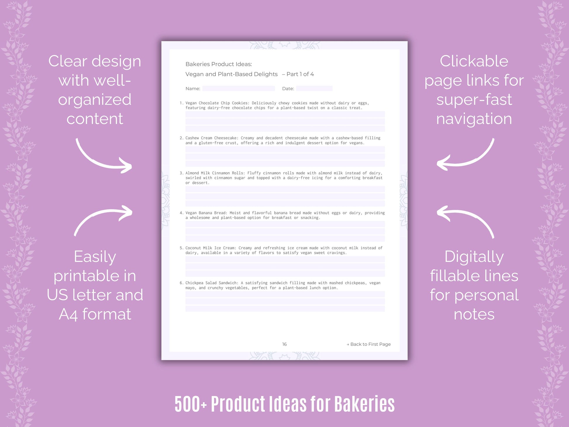 Bakeries Product Ideas Resource
