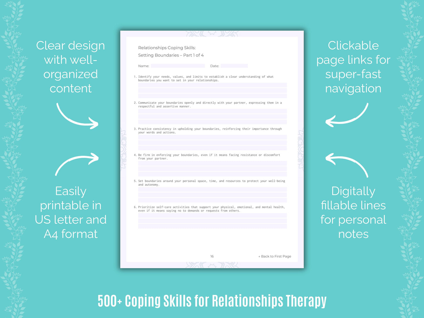 Relationships Coping Skills Resource