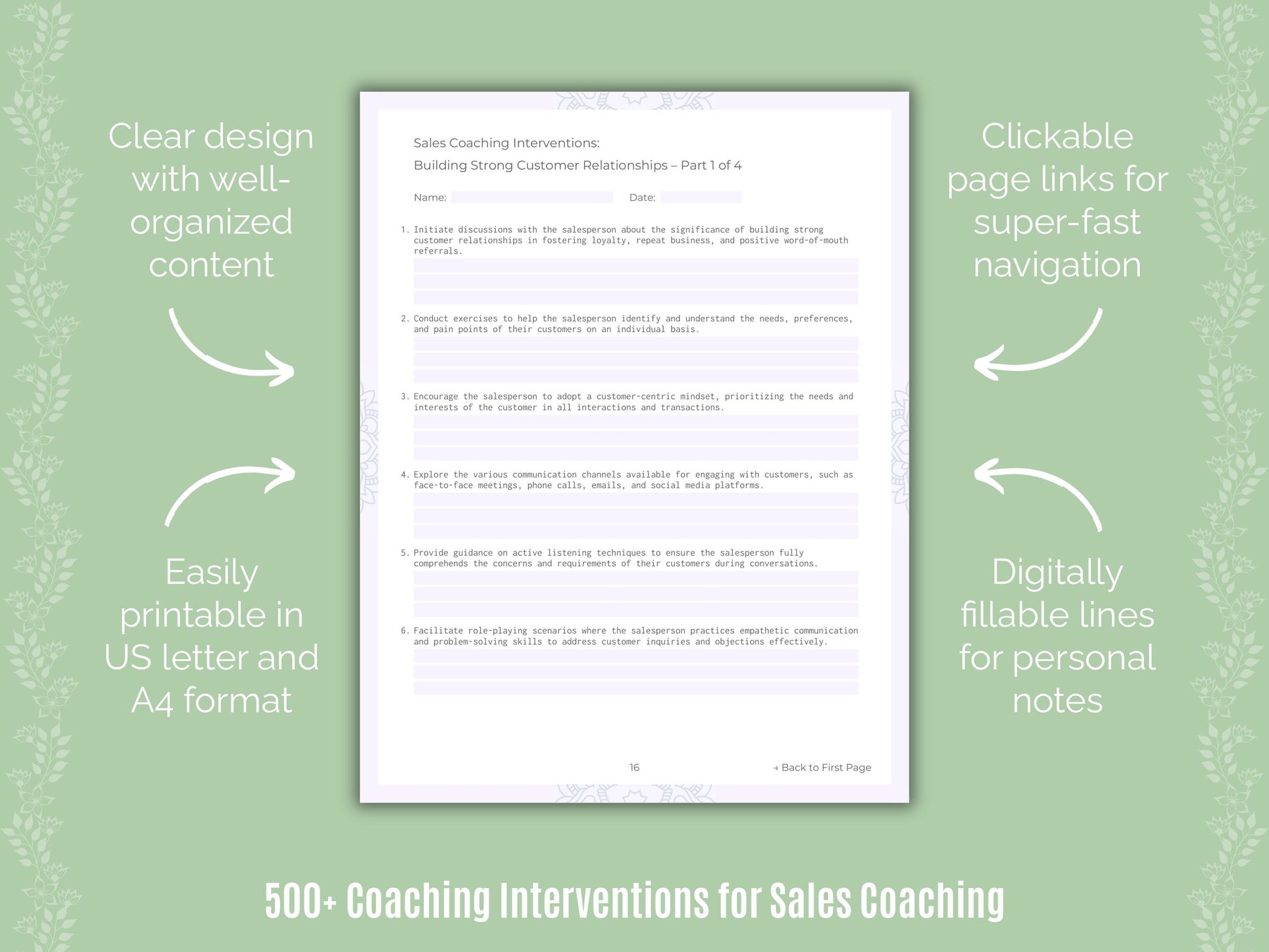 Sales Coaching Resource