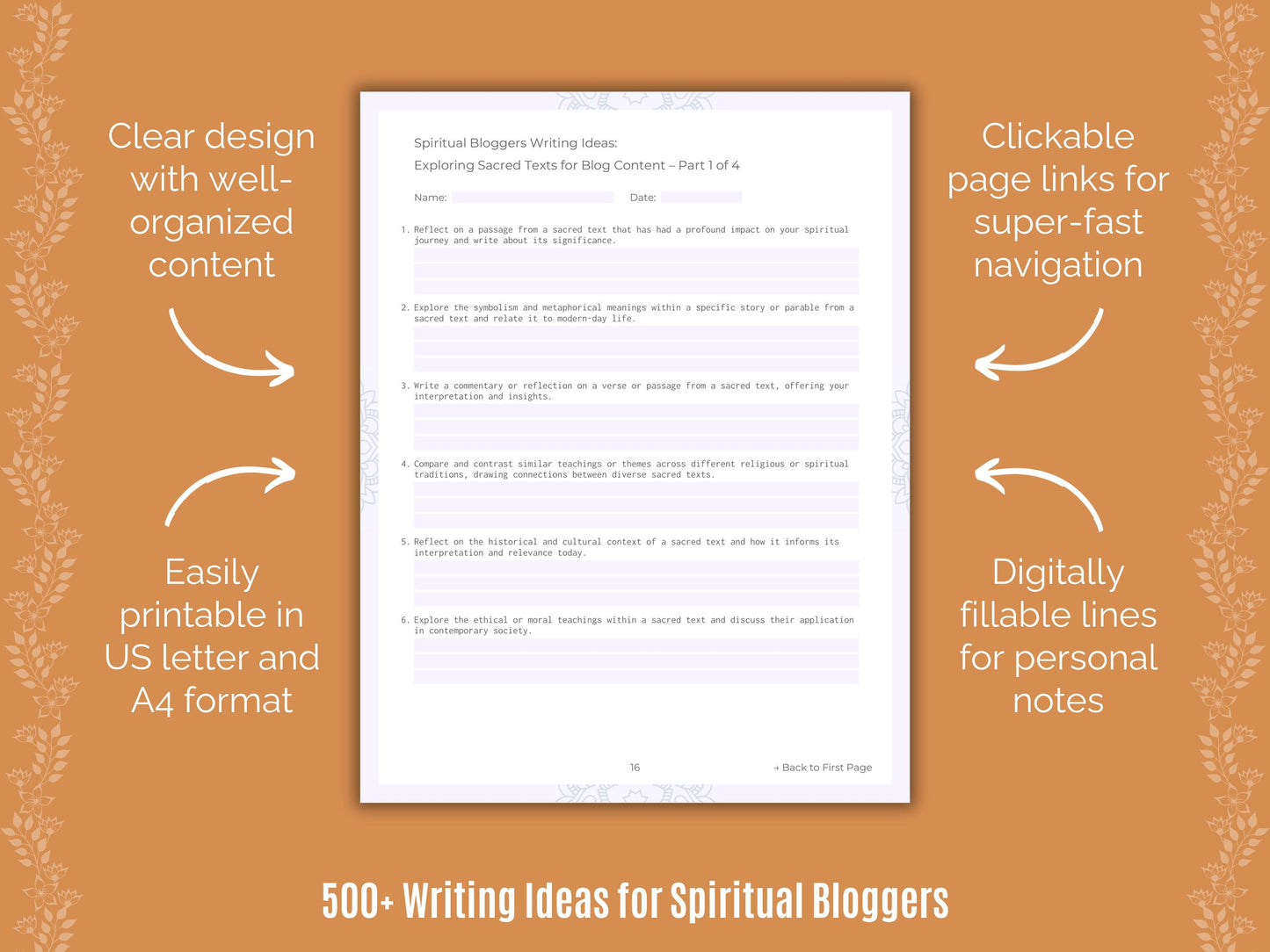 Spiritual Bloggers Writing