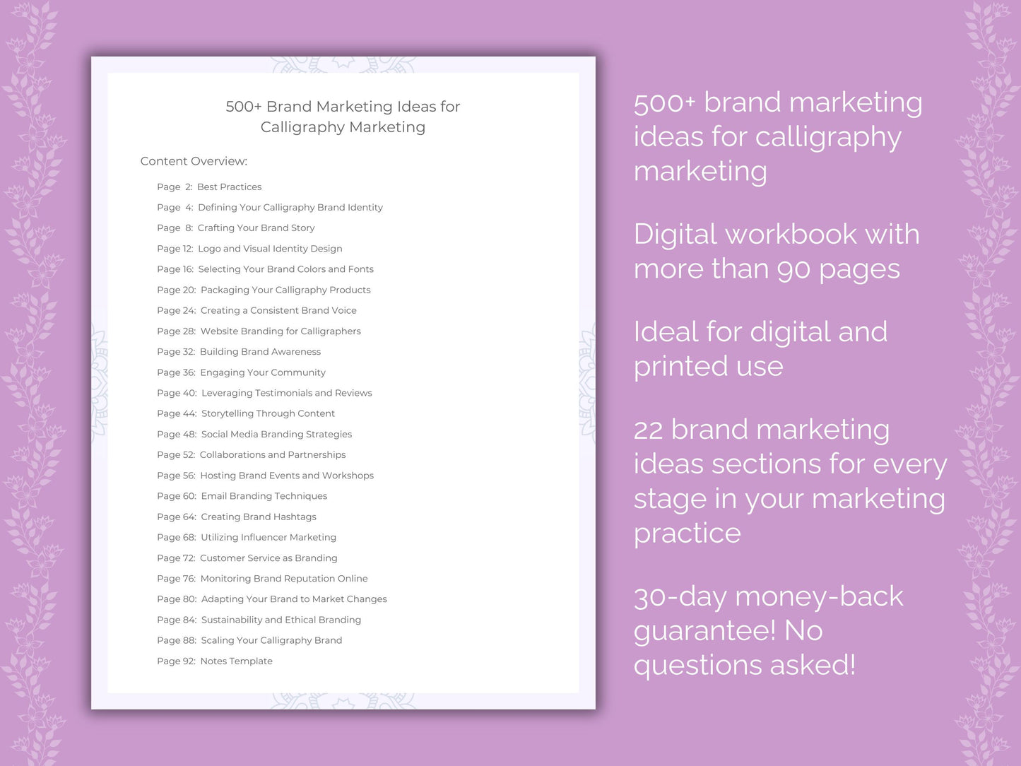 Marketing Worksheets