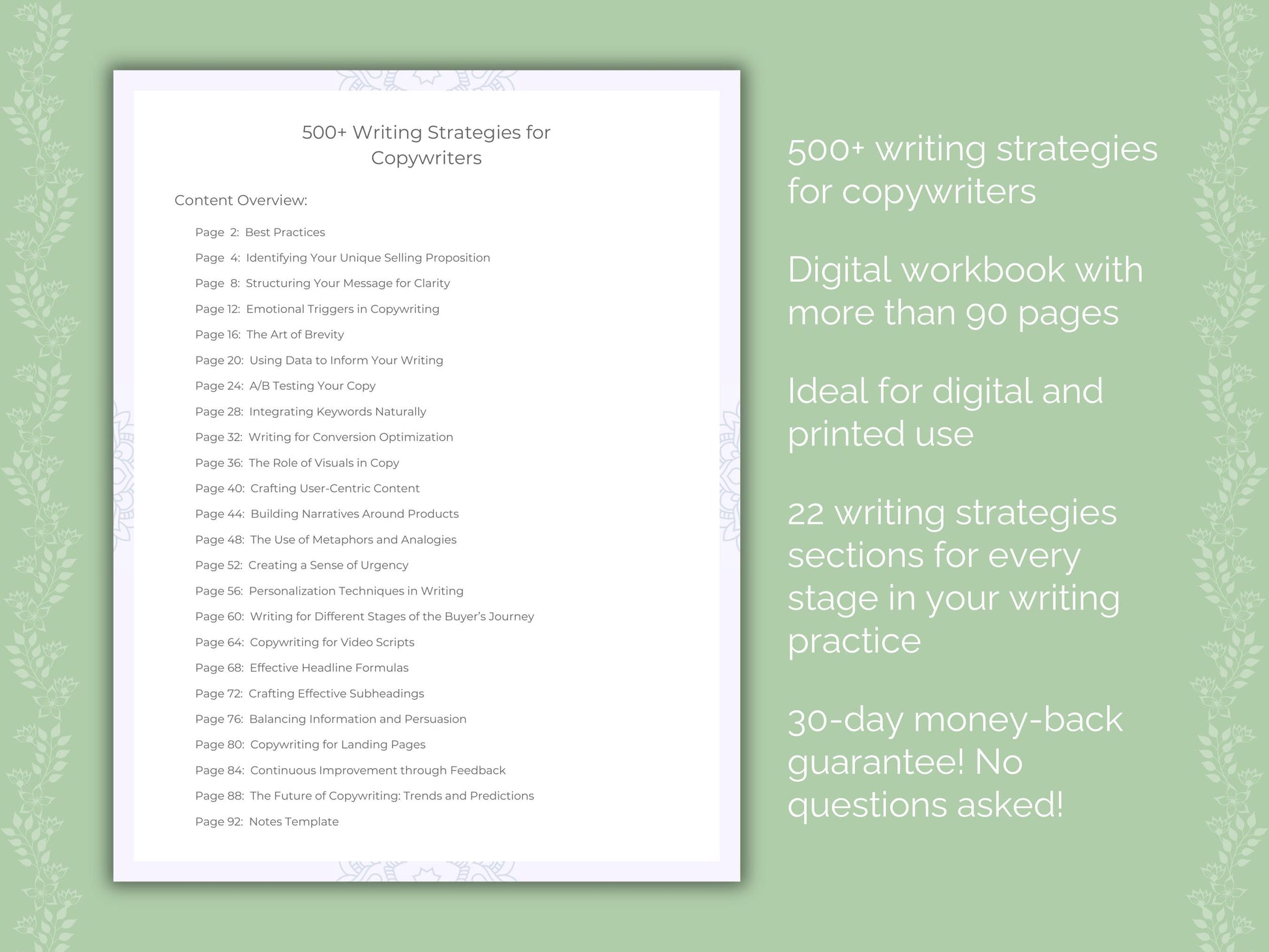 Copywriters Writing Strategies Resource