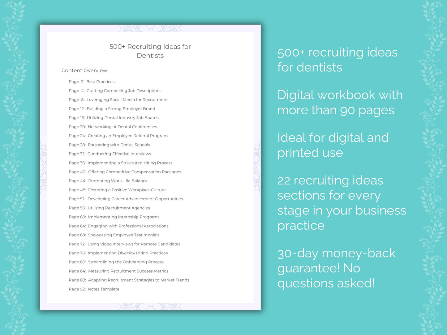 Dentists Business Workbook
