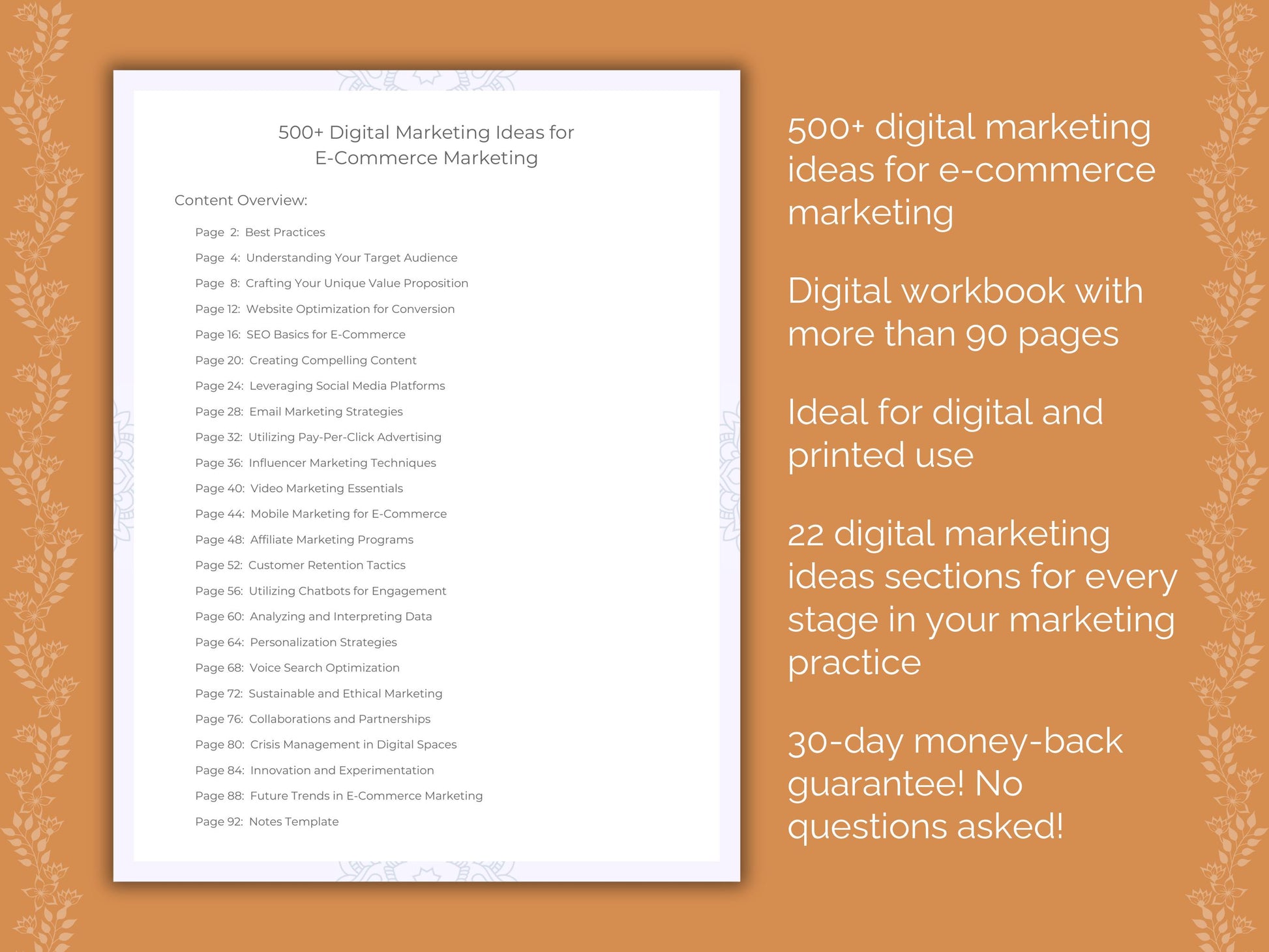 E-Commerce Marketing Workbook