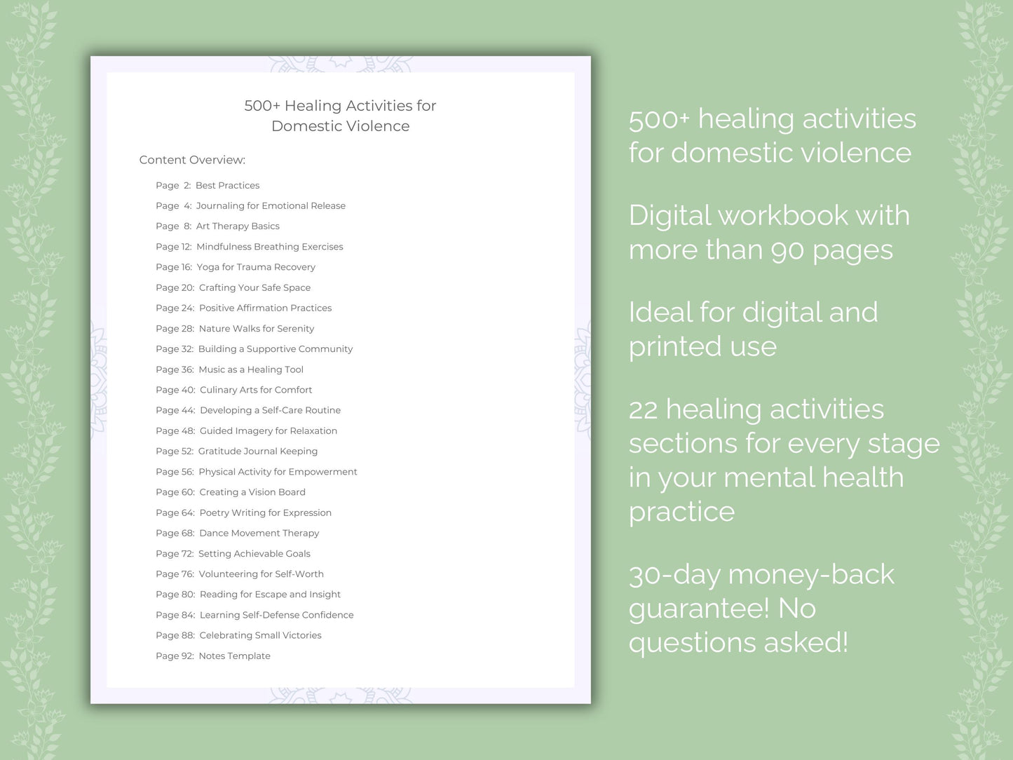Domestic Violence Mental Health Workbook