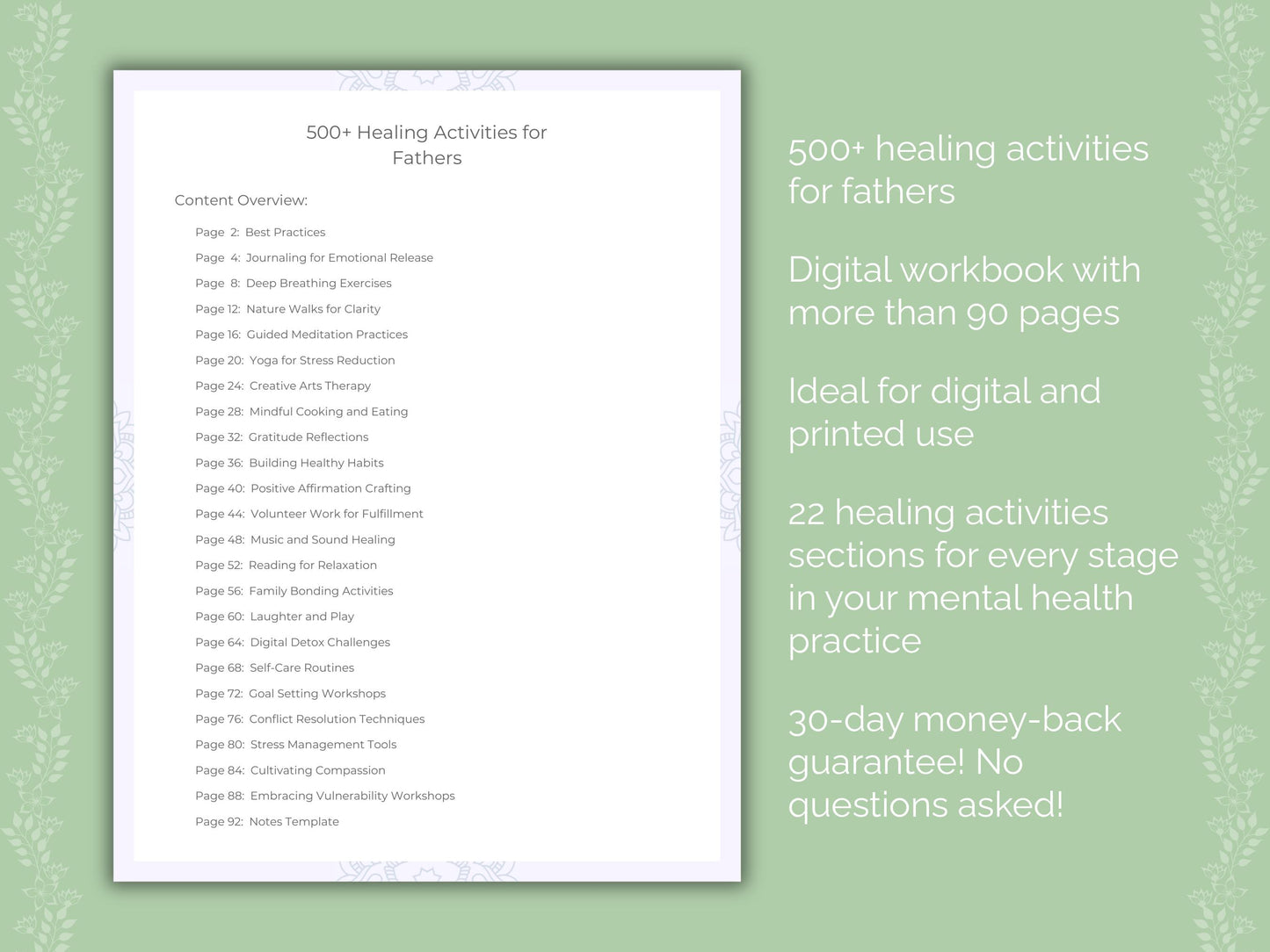 Fathers Mental Health Workbook