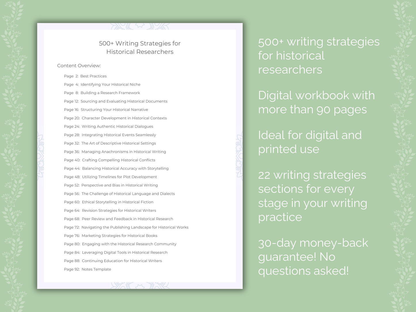 Historical Researchers Writing Strategies Worksheets