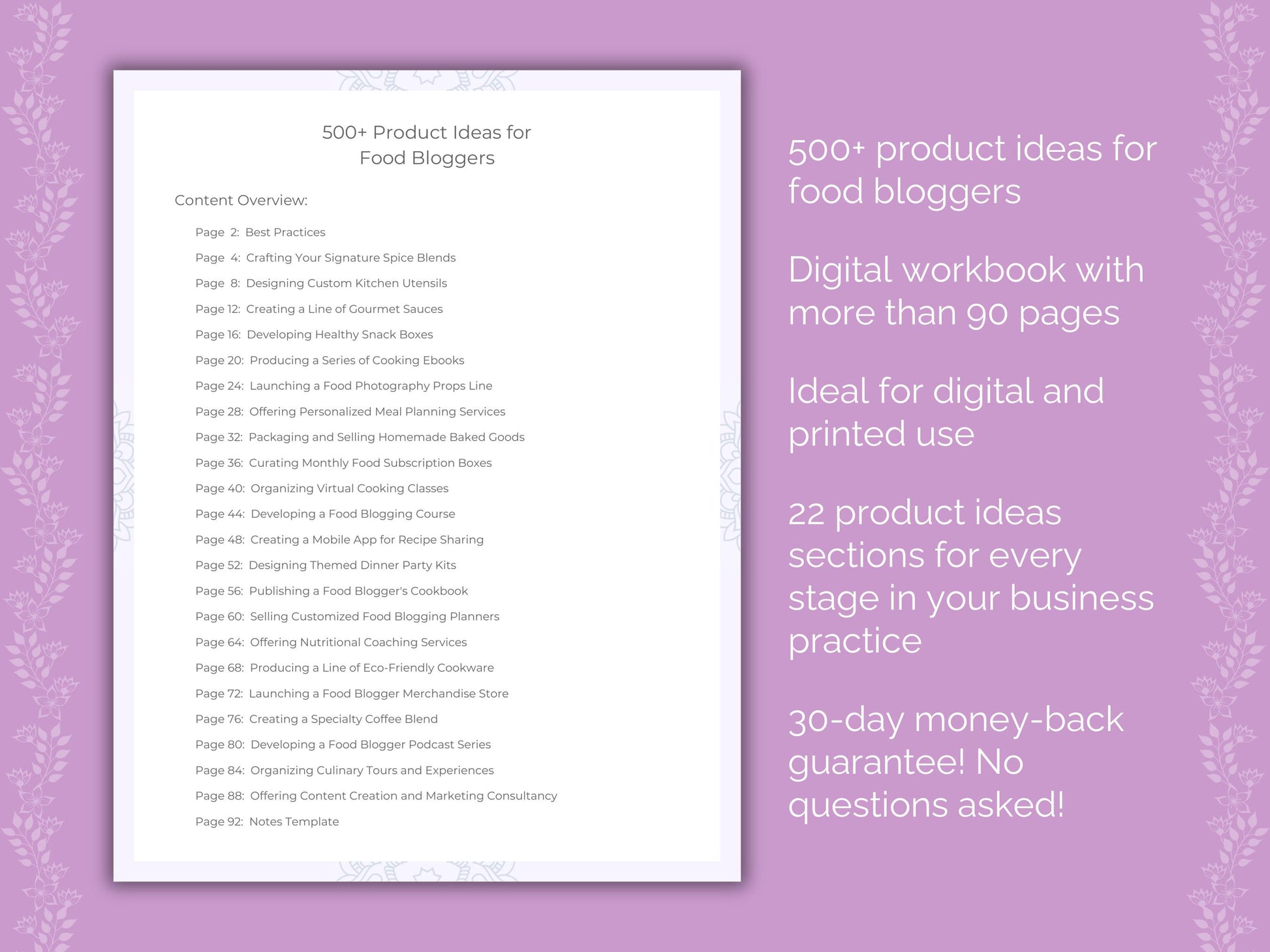 Food Bloggers Product Ideas