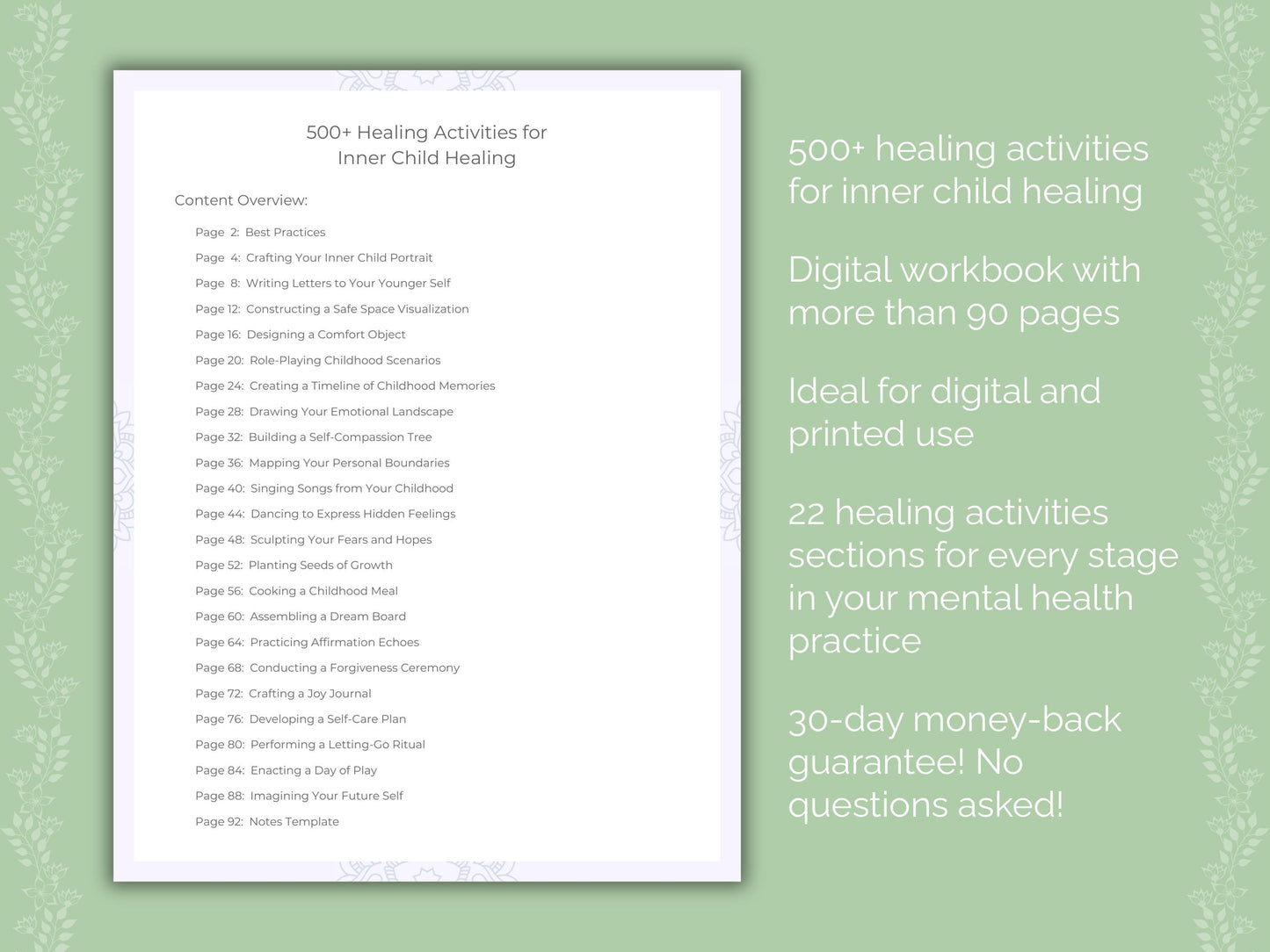 Inner Child Healing Healing Activities