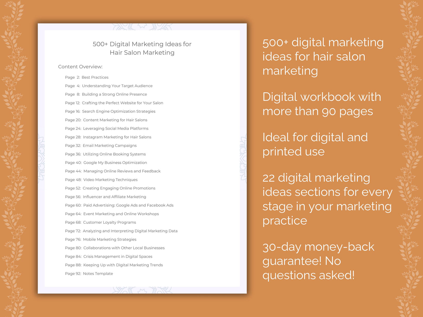 Hair Salon Marketing Workbook